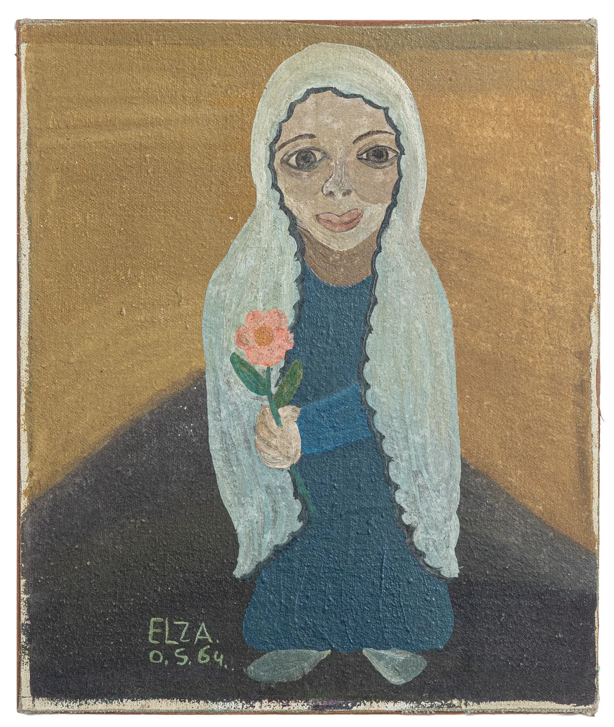 Mulheres com rosa — Elza O.S.