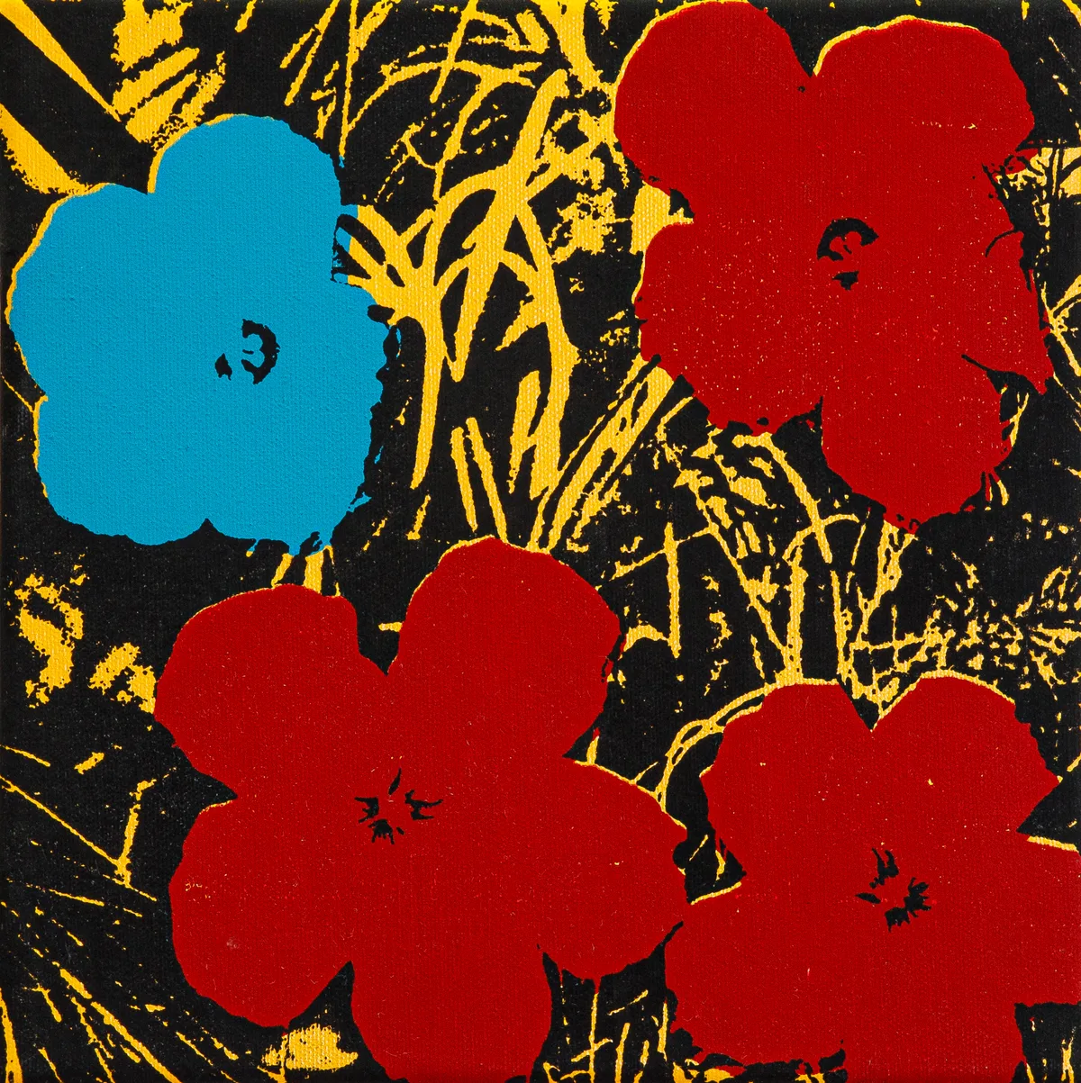 Andy Warhol flor vermelha — Eric Doeringer