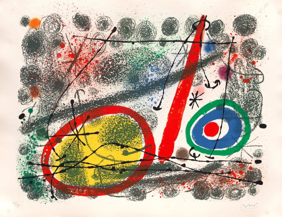 One plate from: Cantones — Joan Miró